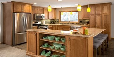 Brown kitchen furniture from Ace Home & Hardware in Marshall