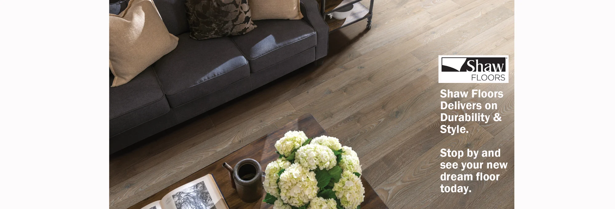 Table with Flowers On Shaw Floors