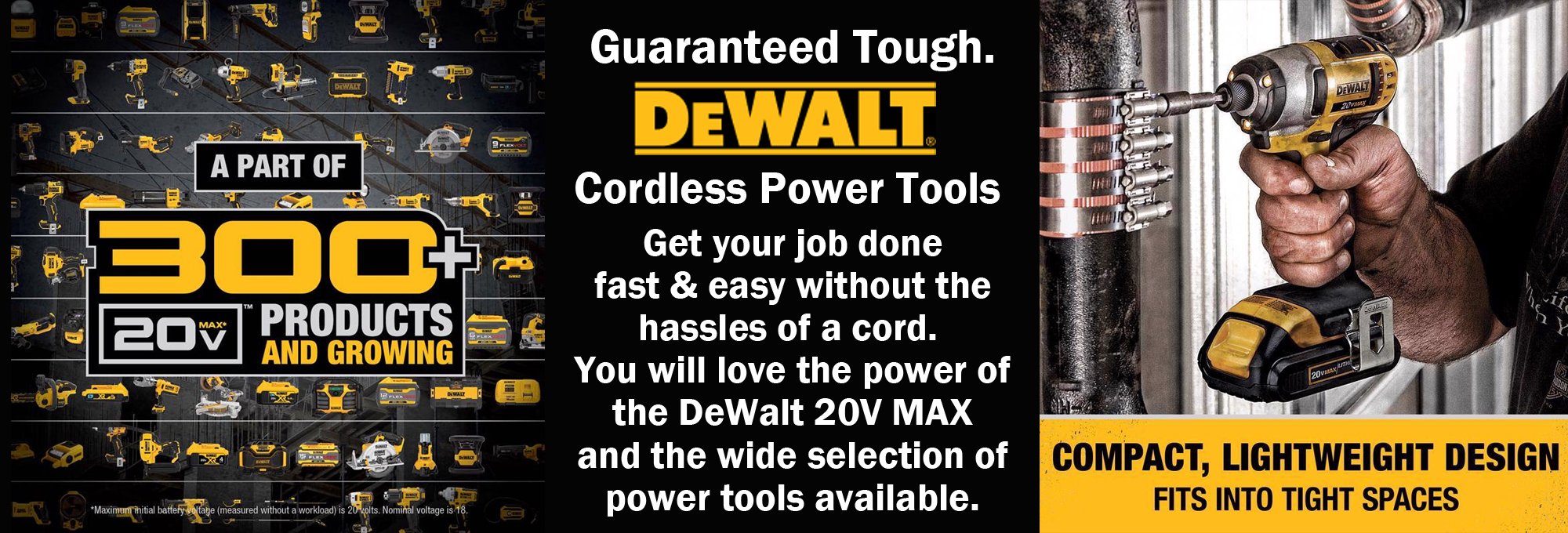 Ace Home & Hardware in Marshall, MN | Dewalt Web Banner 2000 X 680