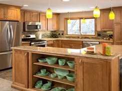 Brown kitchen furniture from Ace Home & Hardware in Marshall, MN